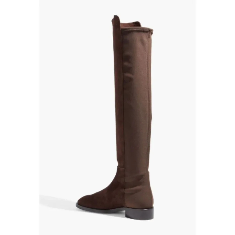 Stuart Weitzman Women's Keelan Suede And Neoprene Knee Boots Size 8.5 - Picture 8 of 16